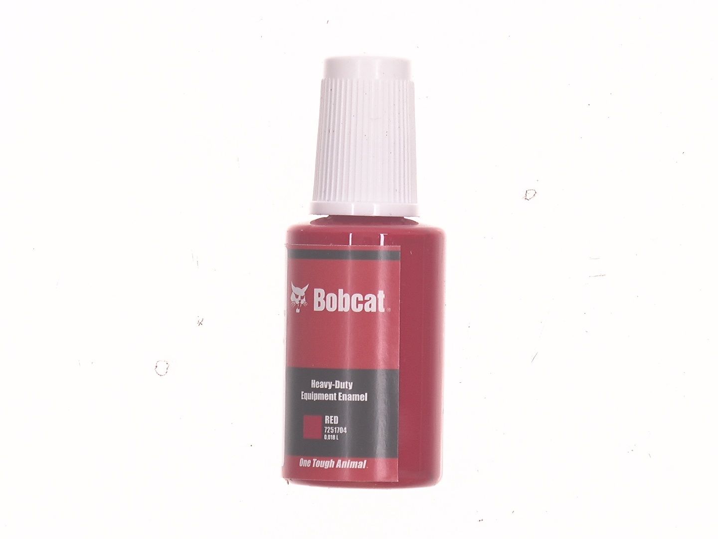 Butelka czerwonej farby Bobcat, 12 ml
