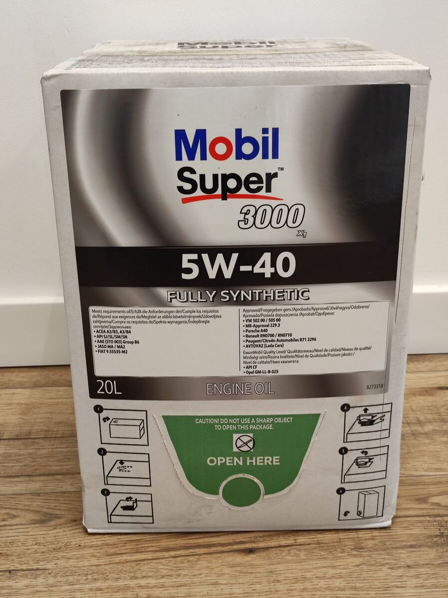 Olej silnikowy Mobil Super 3000 X1 5W-40 20L