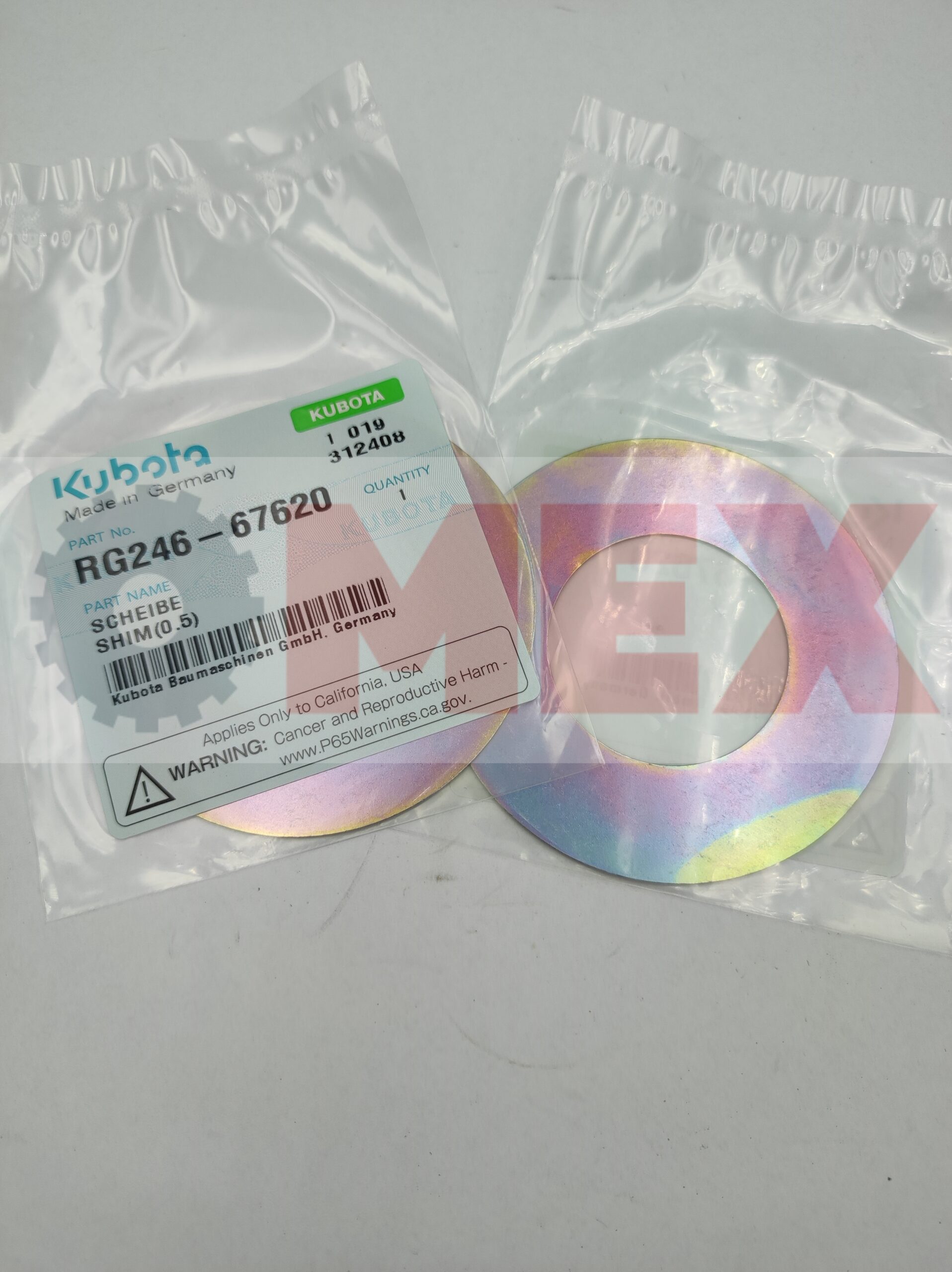 Podkładka dystansowa 0,5 mm Kubota KX71